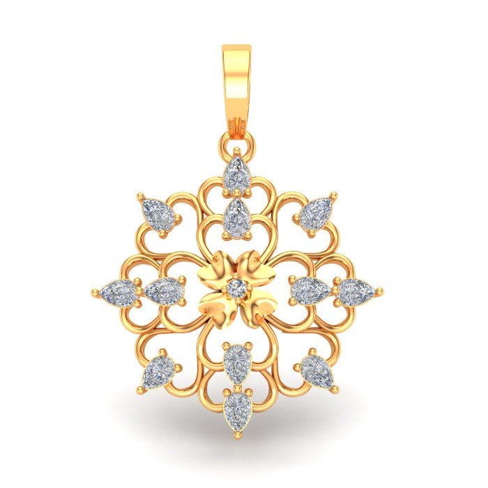 Pear Diamond Pendant