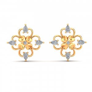 Pear Diamond Earring