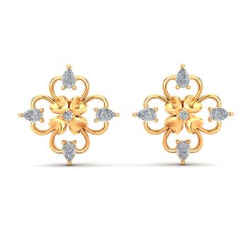 Pear Diamond Earring