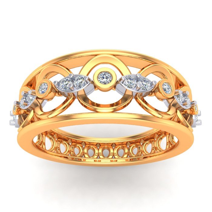 Gold Stylish Band Ring