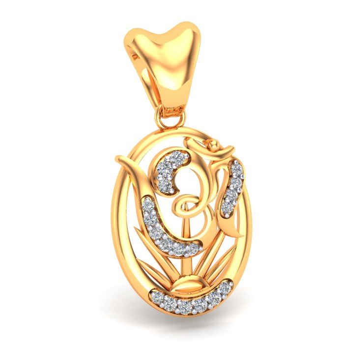 Om Surya Gold Pendant