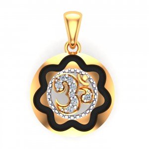 Round Shape Om Pendant