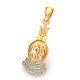 Om Trishul Damru Gold Pendant