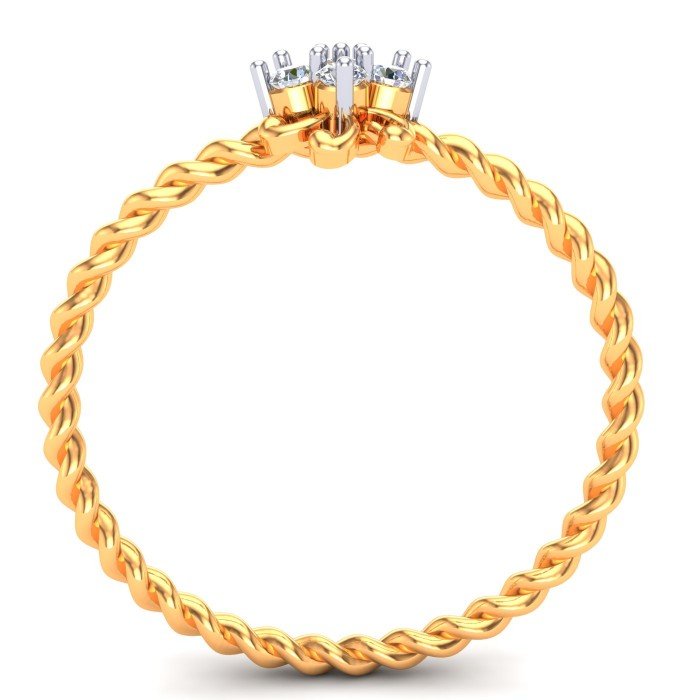 Twisted Casual Gold Ring Twisted Casual Gold Ring
