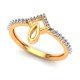 Casual Gold Womens Ring