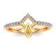 Casual Gold Womens Ring