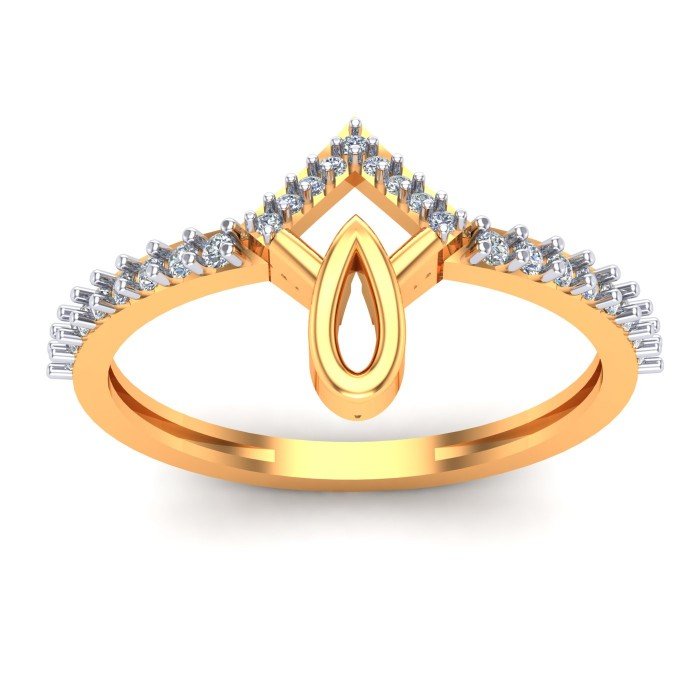 Casual Gold Womens Ring