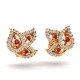 Ruby Stone Gold Earring