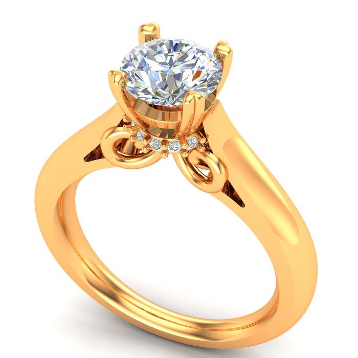 Fashion Solitaire Engagement Ring