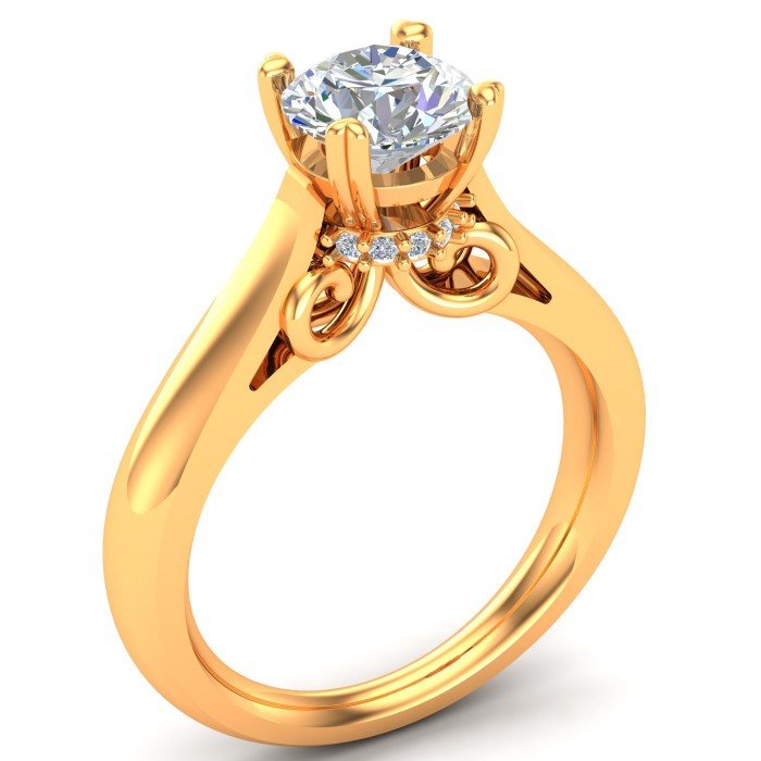 Fashion Solitaire Engagement Ring