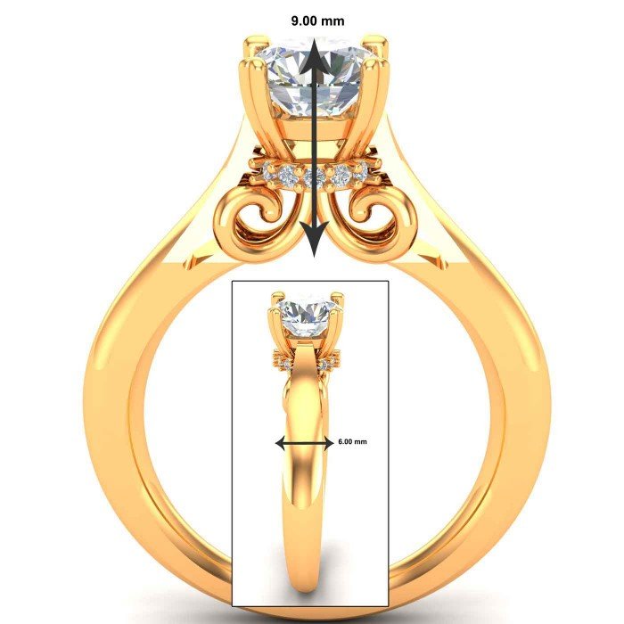 Fashion Solitaire Engagement Ring