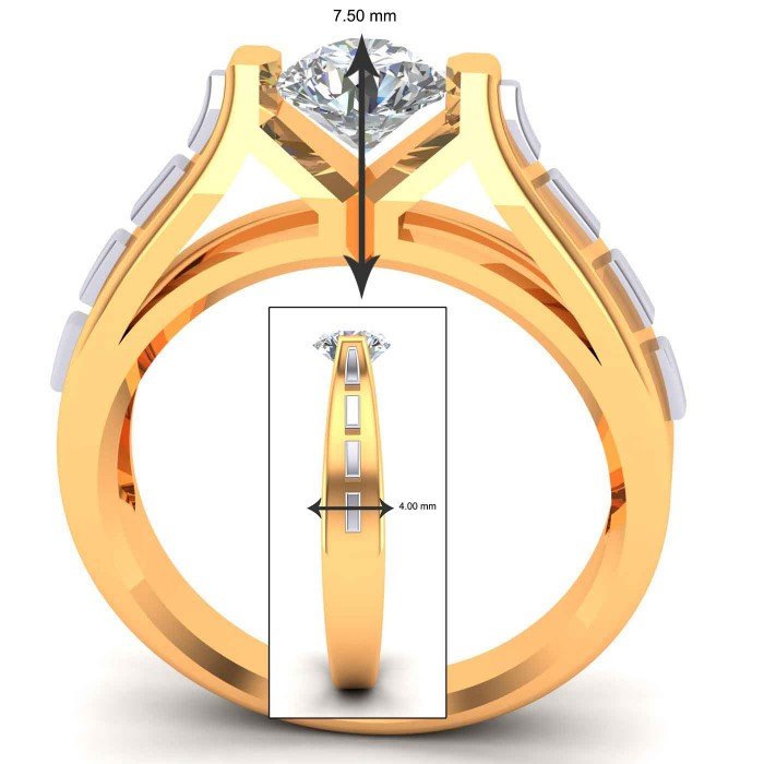 Men Engagement Solitaire Ring