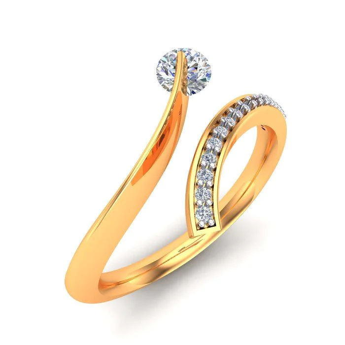 Diamond Solitaire Engagement Ring Ladies 14K Yellow Gold Marquise Design 3  Tcw. - JFL Diamonds & Timepieces