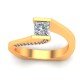 Princess Engagement Solitaire Ring