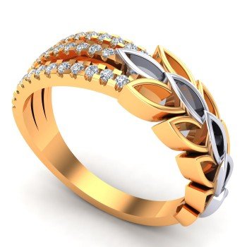 Stylish Ladies Gold Band Ring