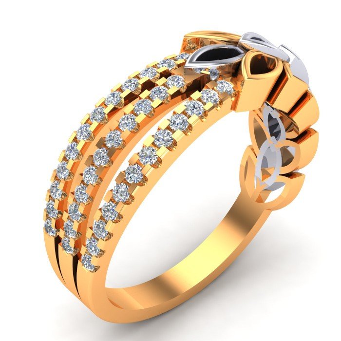 Stylish Ladies Gold Band Ring