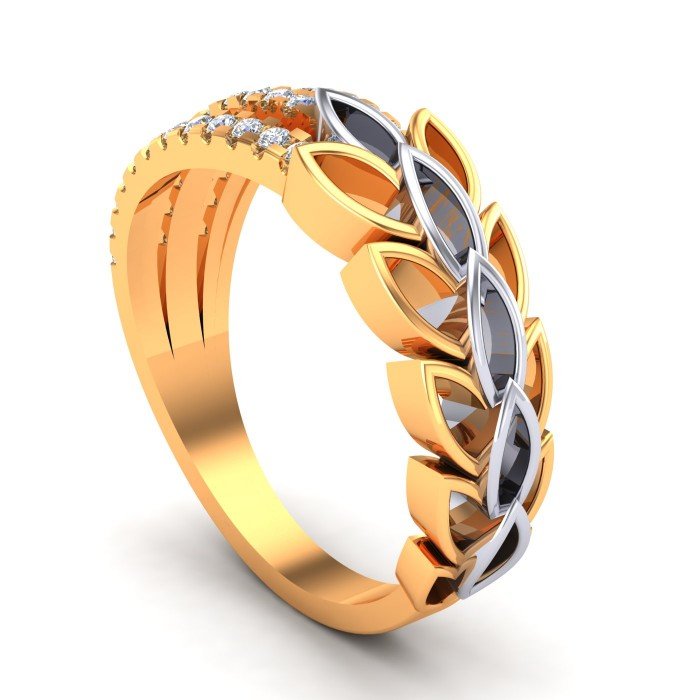 Stylish Ladies Gold Band Ring