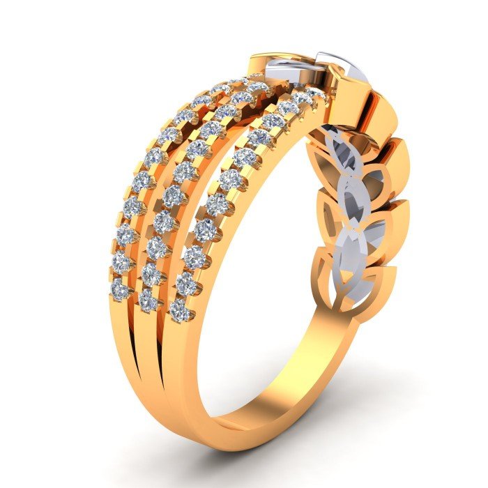 Stylish Ladies Gold Band Ring