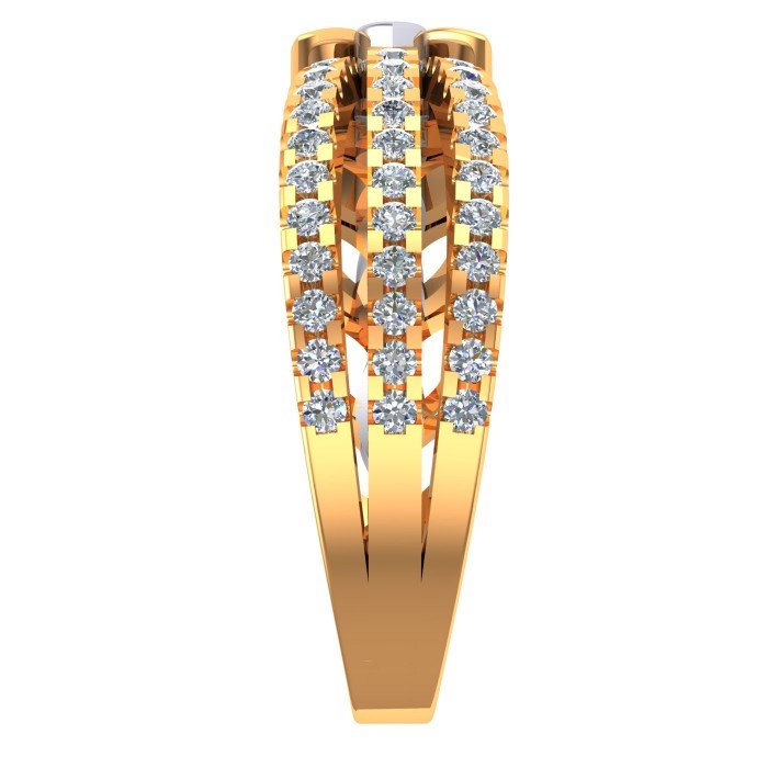 Stylish Ladies Gold Band Ring