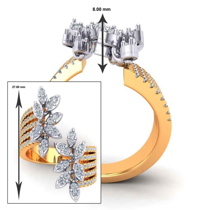 Cocktail Rings Artificial Diamond