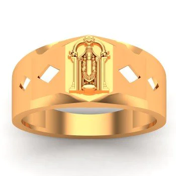 Buy Venkateswara Gold Ring Online | Venkateswara Swamy Gold Rings For Gents  | Gold Ring Online Shopping | Dishis Designer Jewellery