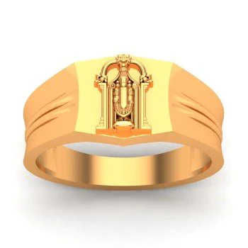 RN 24Kt Gold plated Brass, Round shape, Lord venkatesh, Tirupati balaji,  Heavy Superb Finish Stylish Fashion finger ring For Men and Women Brass Gold  Plated Ring Price in India - Buy RN