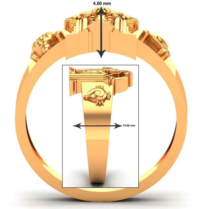 Balaji ring | Gold rings fashion, Gents gold ring, Mens gold rings