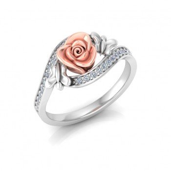 Butterfly Rose Ring