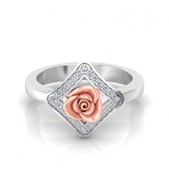 Square Rose Ring