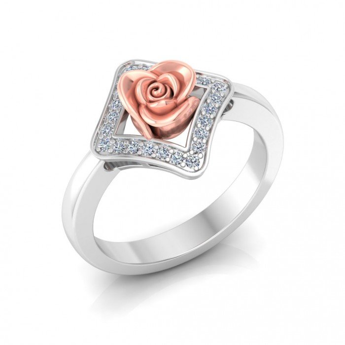 Square Rose Ring