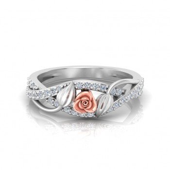 Leaves Rose Ring