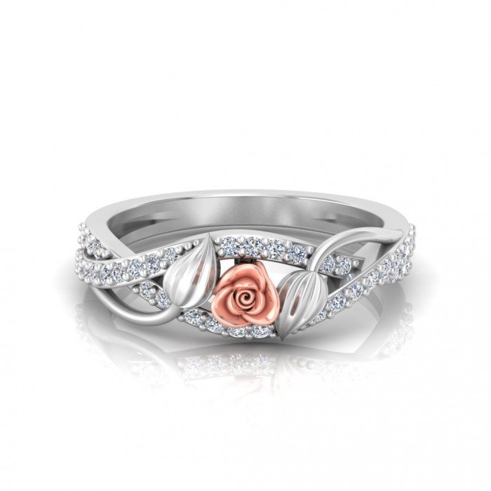 Leaves Rose Ring