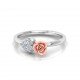 Single Heart Rose Ring