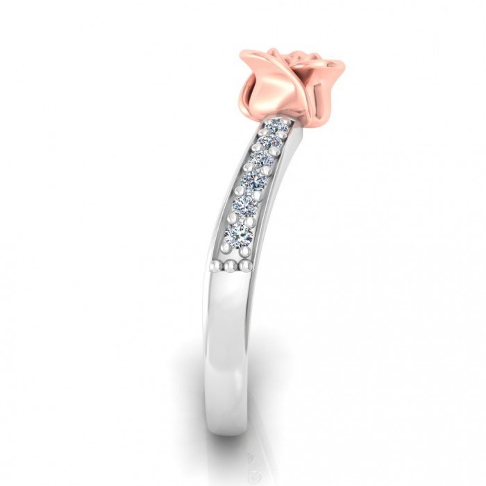 Single Rose Gold Ring Single Rose Gold Ring