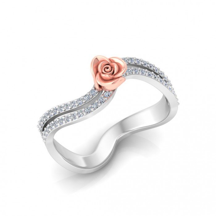 Women Cross Rose Ring Women Cross Rose Ring