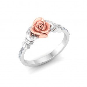 Hand Rose Ring