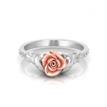 Hand Rose Ring