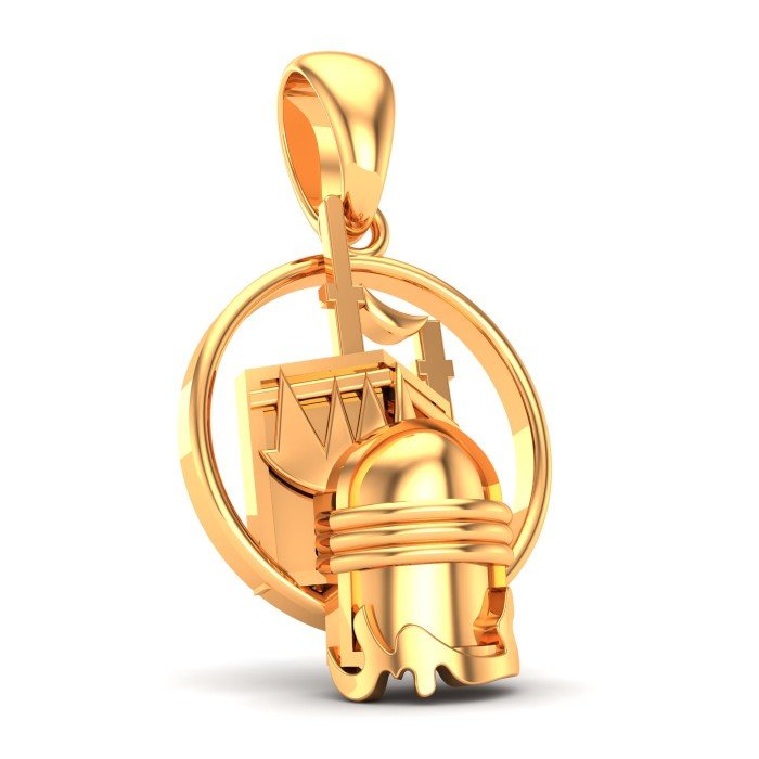 Makka Madina Gold Pendant