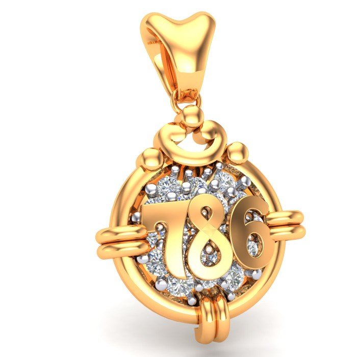 786 Gold Pendant