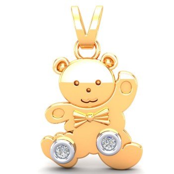 Teddy Kids Gold Pendant