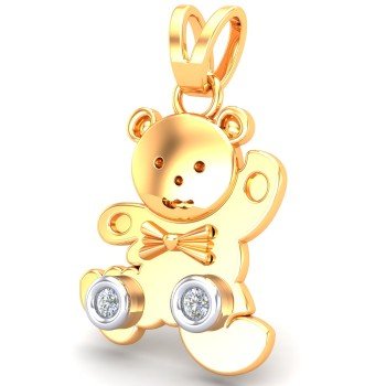 Teddy Kids Gold Pendant