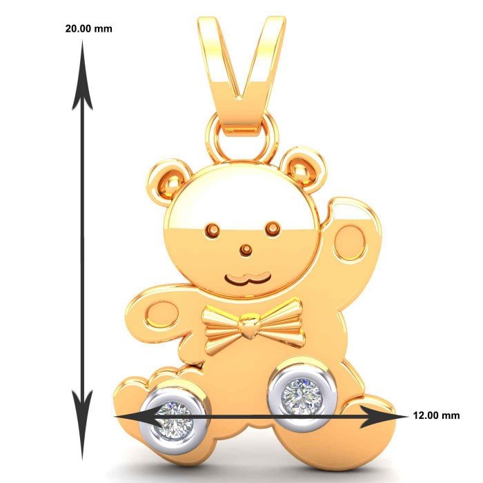 Teddy Kids Gold Pendant