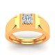 Gold Gents Solitaire Ring