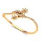 Flower Gold Bangle Bracelet