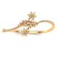 Flower Gold Bangle Bracelet