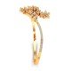 Flower Gold Bangle Bracelet