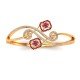 Ruby Wedding Oval Bracelet