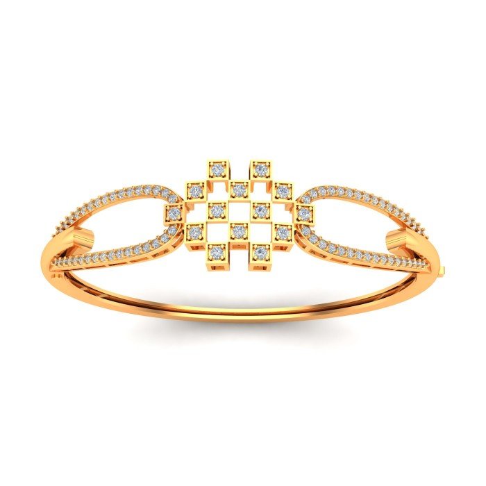 Artificial Diamond Oval Bracelet