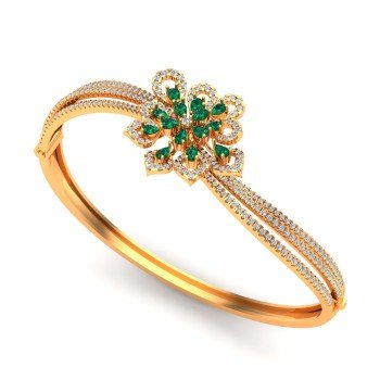 Emerald Wedding Bracelet