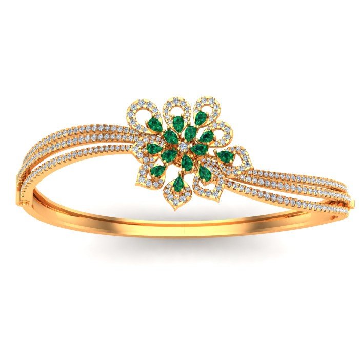 Emerald Wedding Bracelet